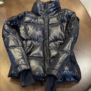 SAM. Shiny Black Puffer Jacket